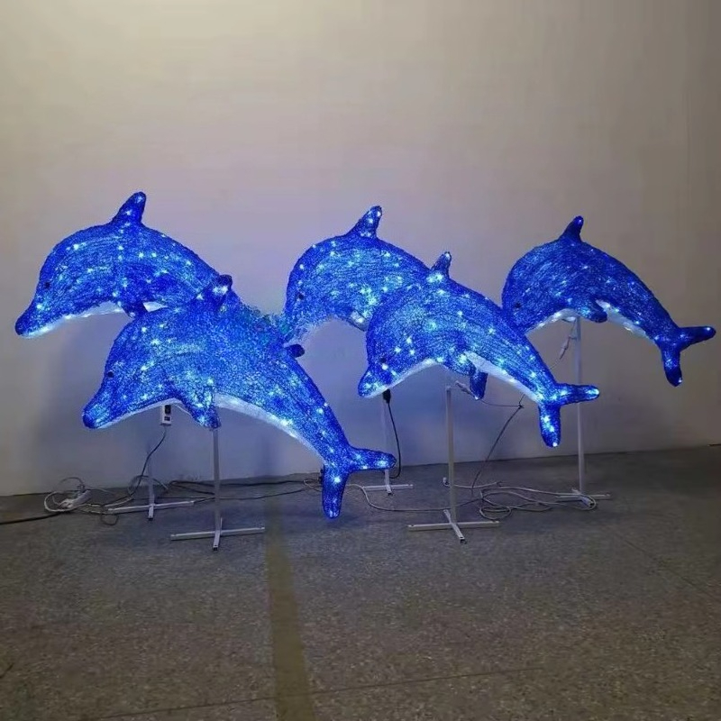 Power Tools World - 屋外防水オーシャンワールド発光動物カスタムサイズLEDイルミネーションイルカクリスマス柄ライト